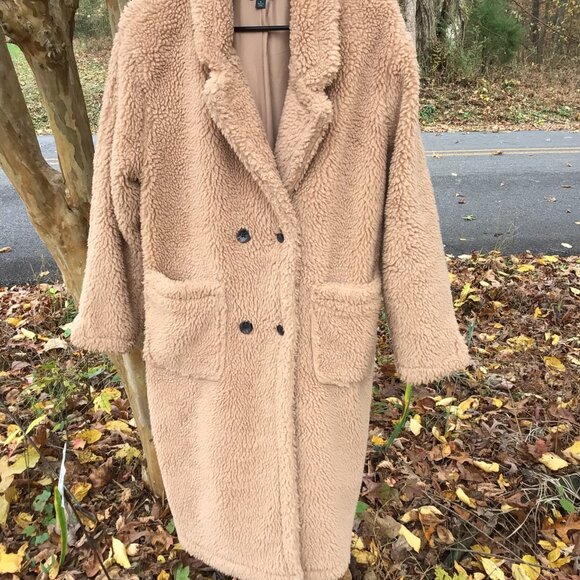 Wild Fable teddy bear coat in a tan or light brown Size M - Picture 5 of 5